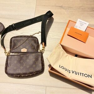 Louis Vuitton Brown Monogram Shoulder Bag